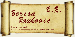 Beriša Rauković vizit kartica